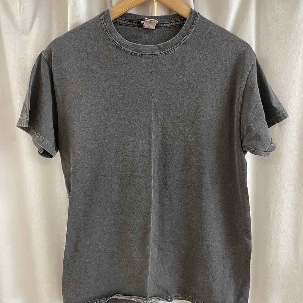 Nasty Gal Crewneck Tee - Charcoal